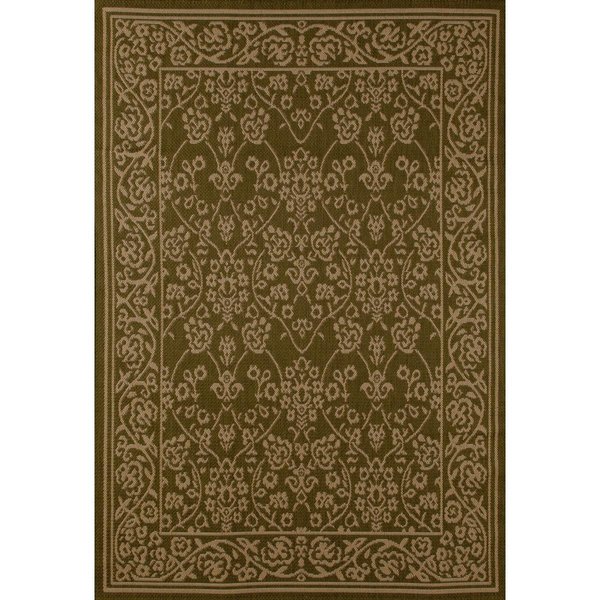 Standalone 3 x 4 ft. Plymouth Collection Cosmic Flat Woven Indoor & Outdoor Area Rug, Green ST2590123